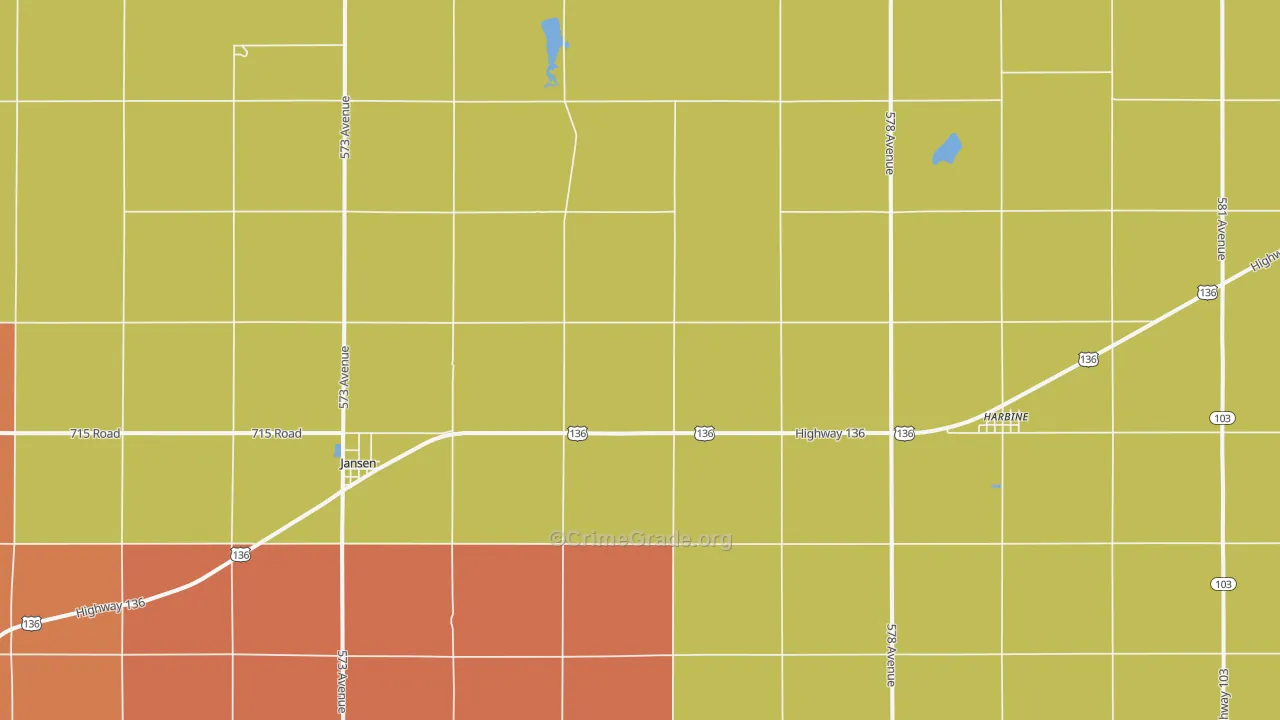 Jansen, NE Map of Assault Rates