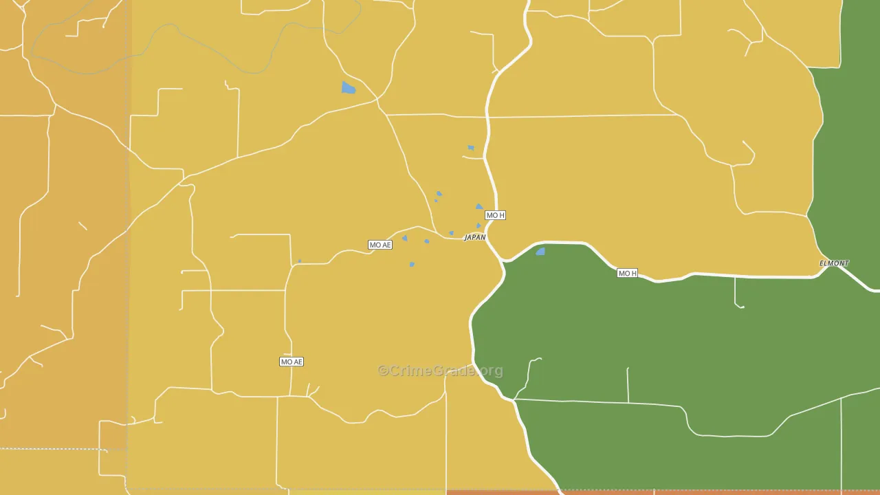 Japan, MO Map of Assault Rates