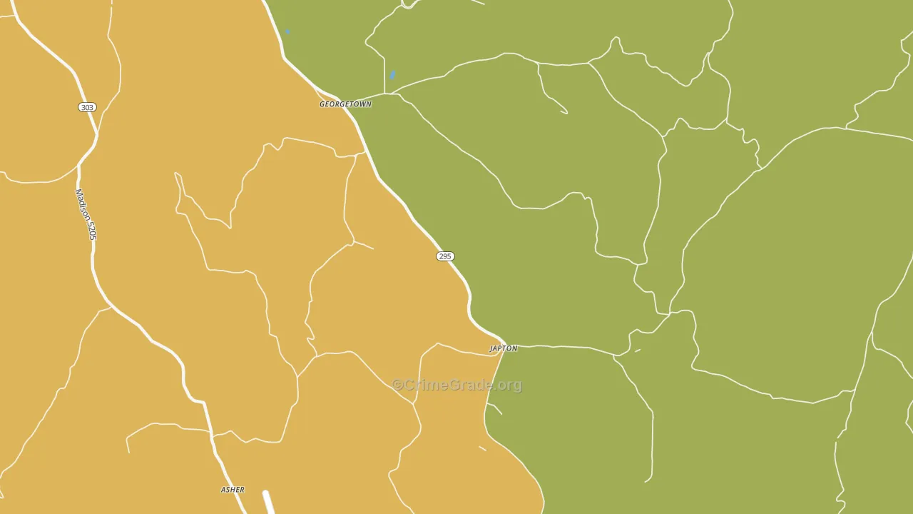 Japton, AR Map of Assault Rates