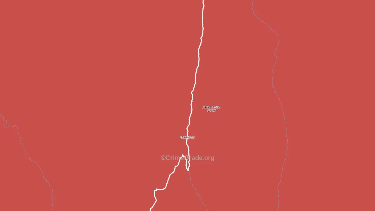 Jarbidge, NV Map of Assault Rates