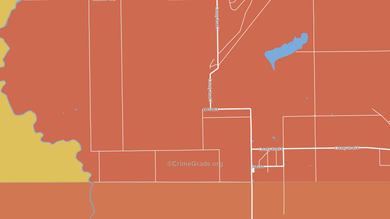 Jaroso, CO Map of Assault Rates