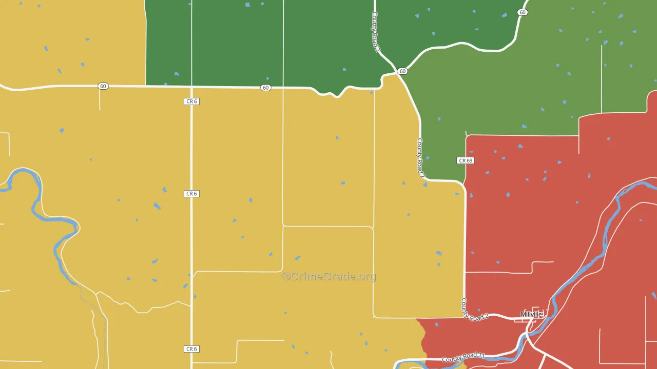 Jarrett, MN Map of Assault Rates