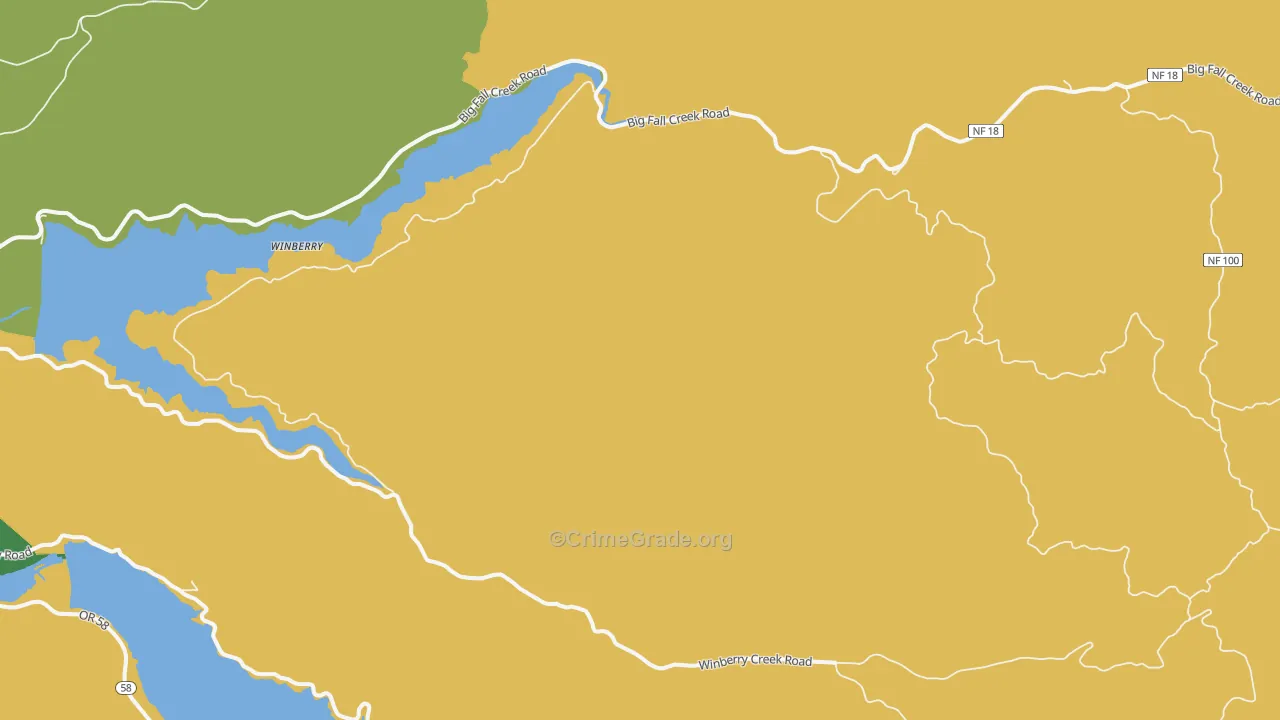 Jasper, OR Map of Assault Rates