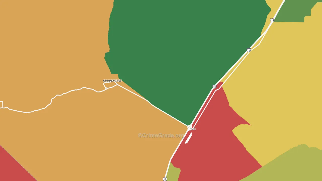 Jean, NV Map of Assault Rates