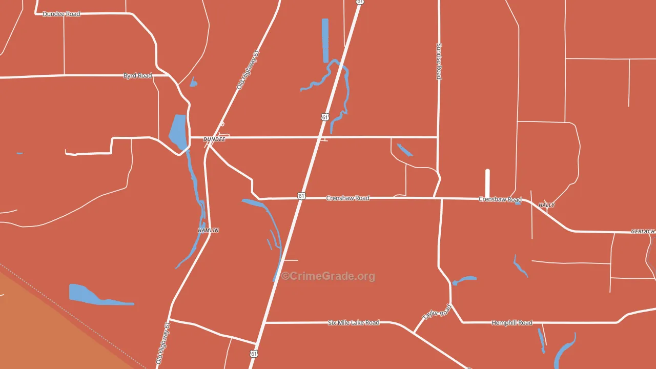 Jeffries, MS Map of Assault Rates