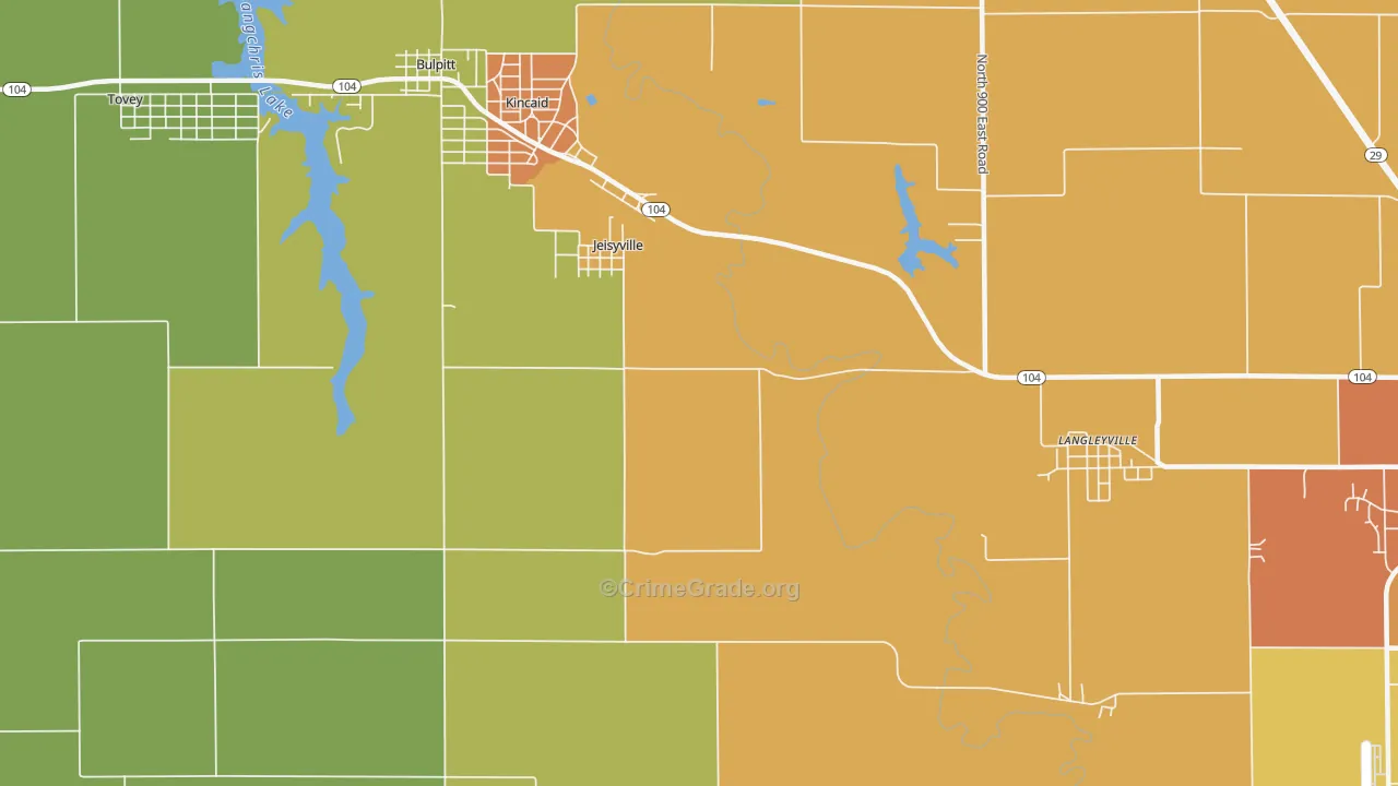 Jeiseyville, IL Map of Assault Rates