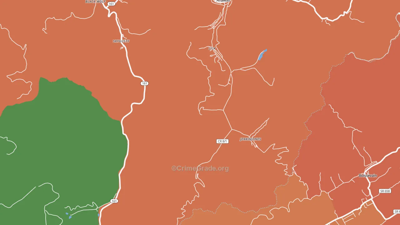 Jenkinjones, WV Map of Assault Rates