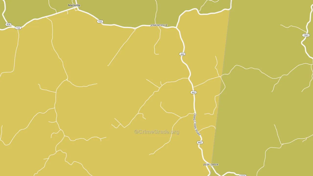 Jenkinsville, KY Map of Assault Rates