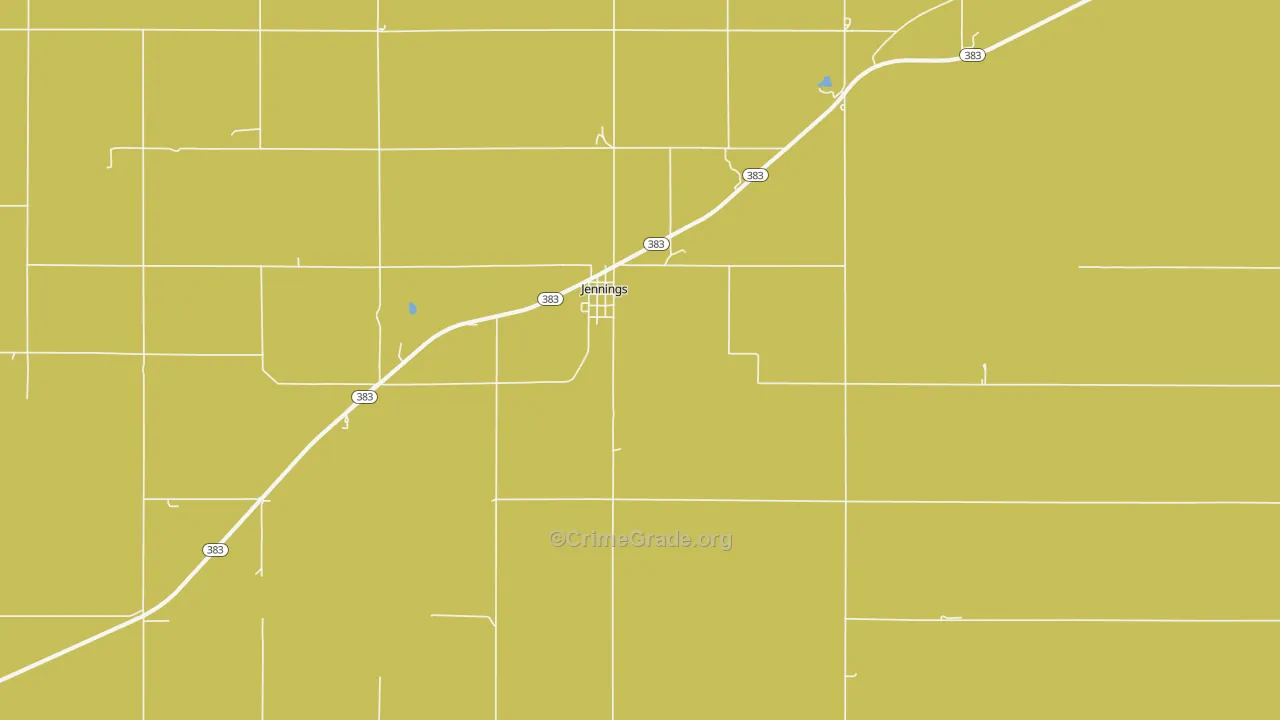 Jennings, KS Map of Assault Rates