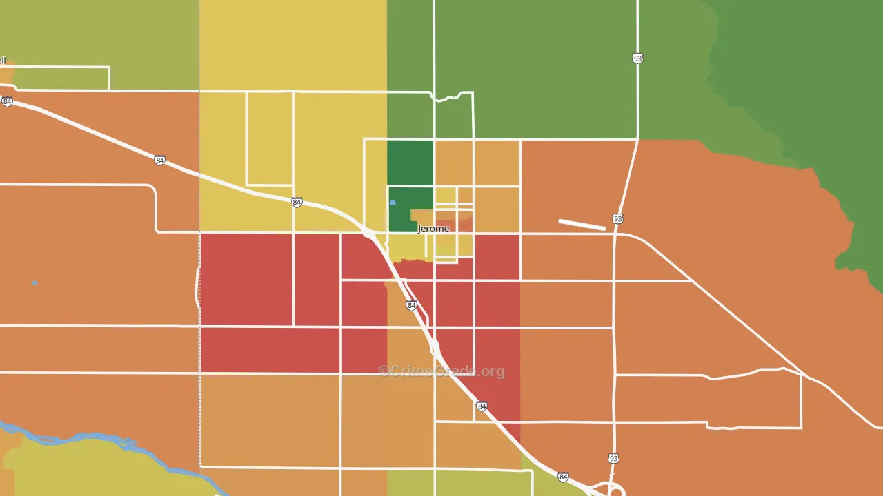 Jerome, ID Map of Assault Rates