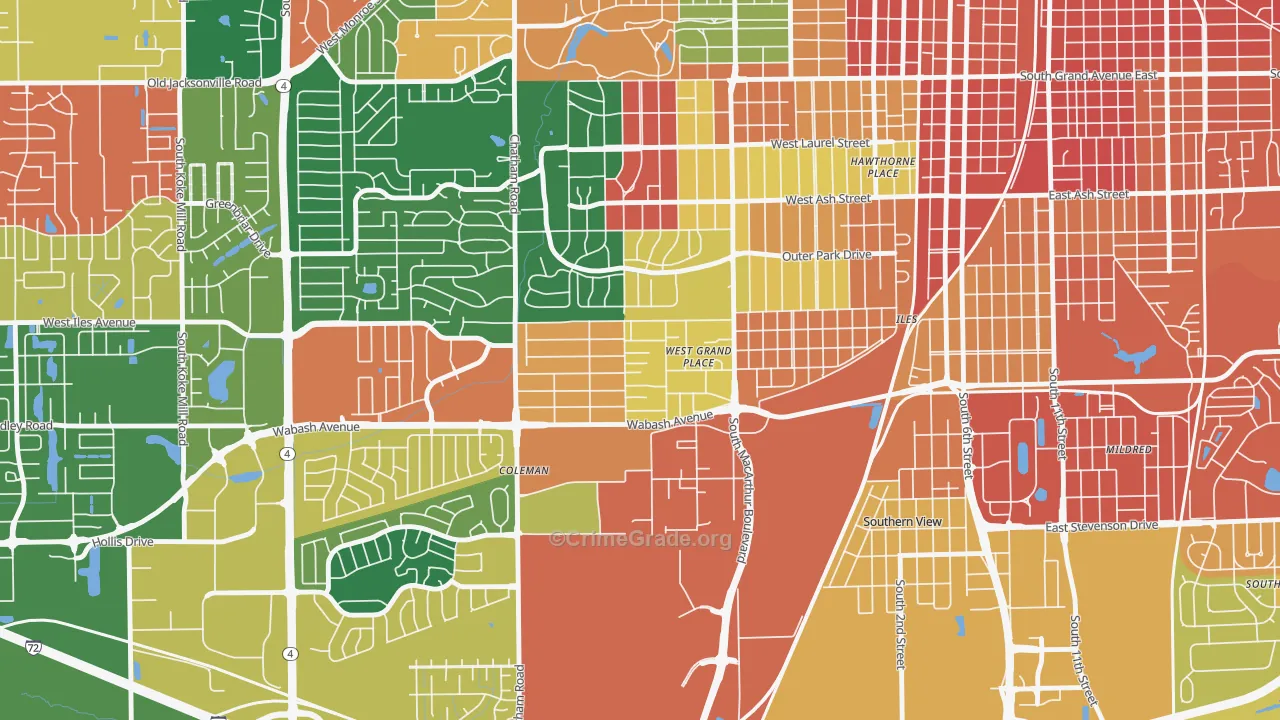 Jerome, IL Map of Assault Rates