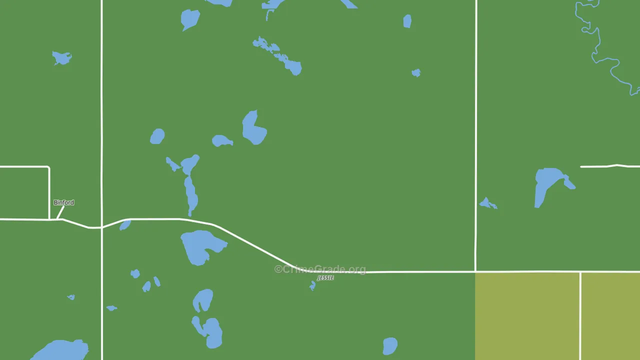 Jessie, ND Map of Assault Rates