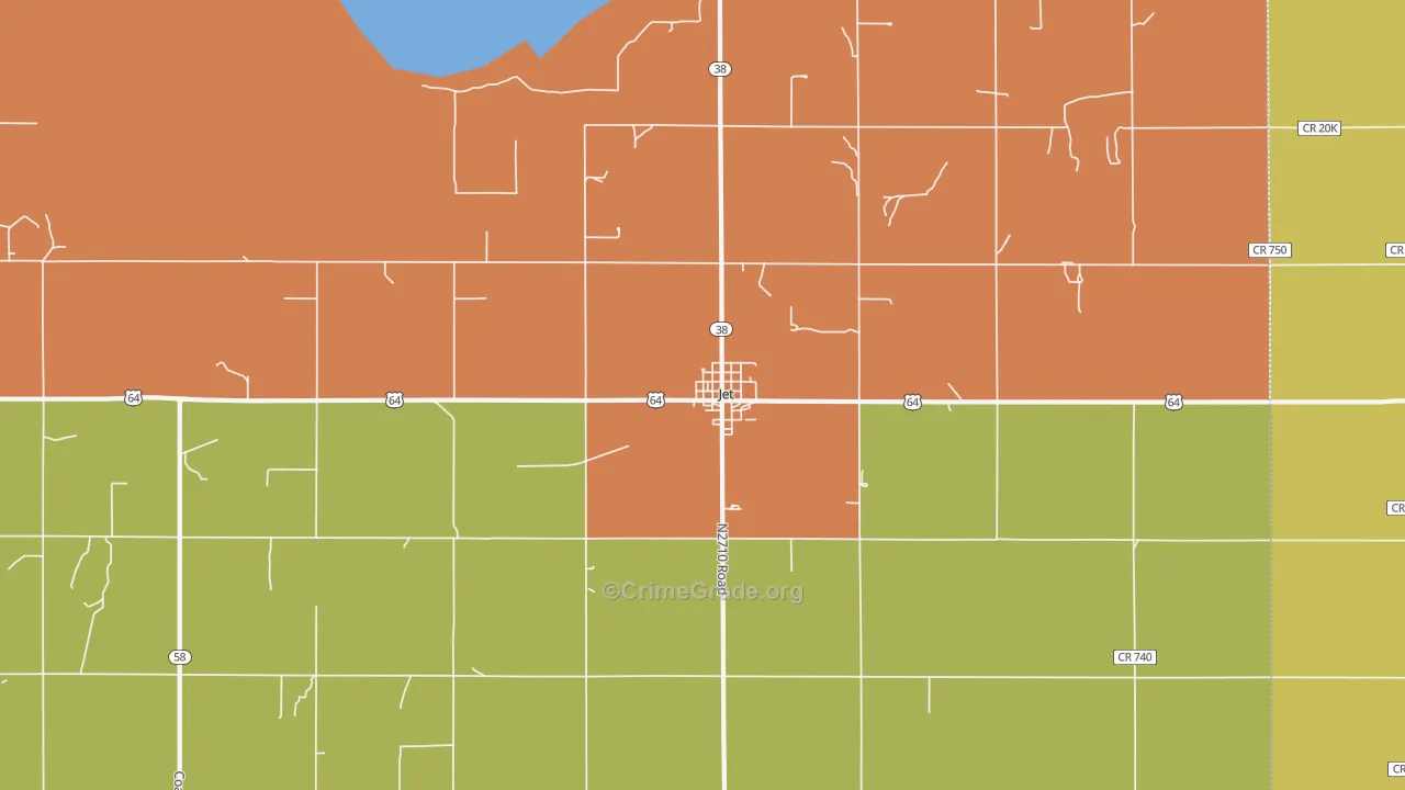 Jet, OK Map of Assault Rates