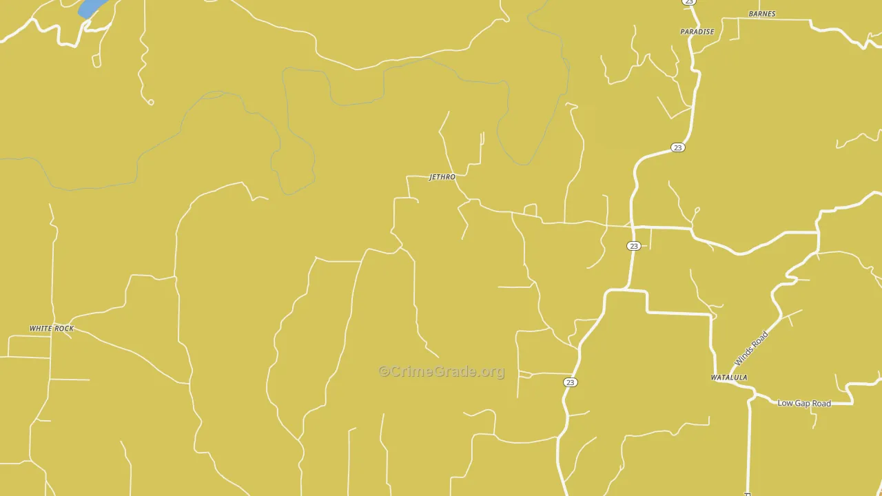 Jethro, AR Map of Assault Rates