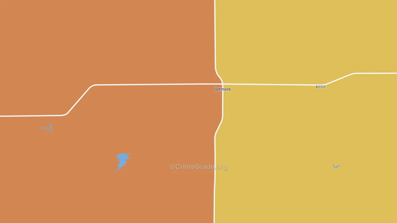 Jetmore, KS Map of Assault Rates
