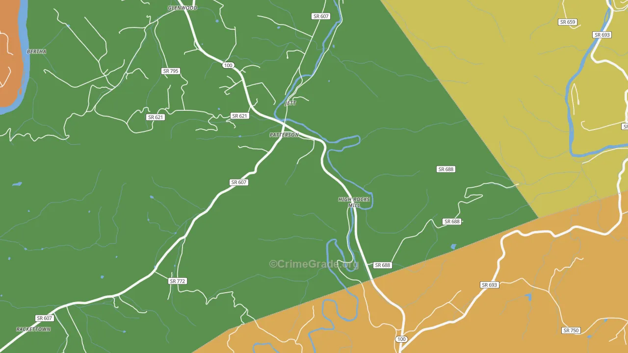 Jett, VA Map of Assault Rates