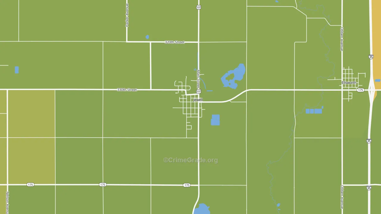 Jewell Junction, IA Map of Assault Rates