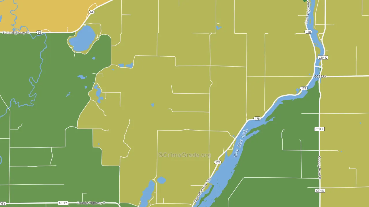 Jim Falls, WI Map of Assault Rates