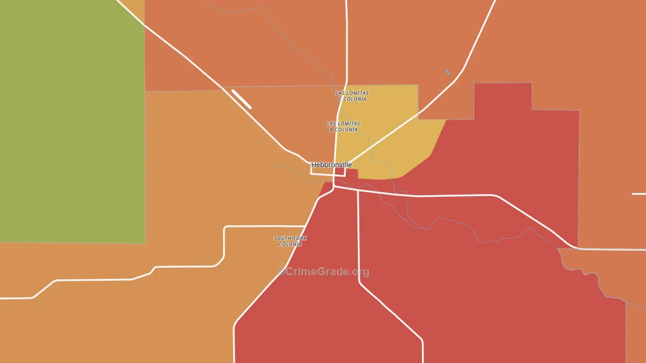 Jim Hogg County, TX Map of Assault Rates