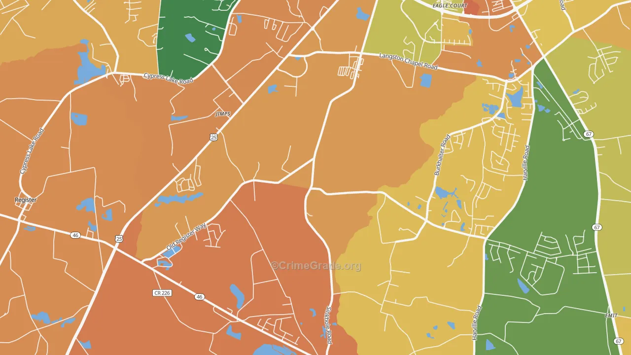 Jimps, GA Map of Assault Rates