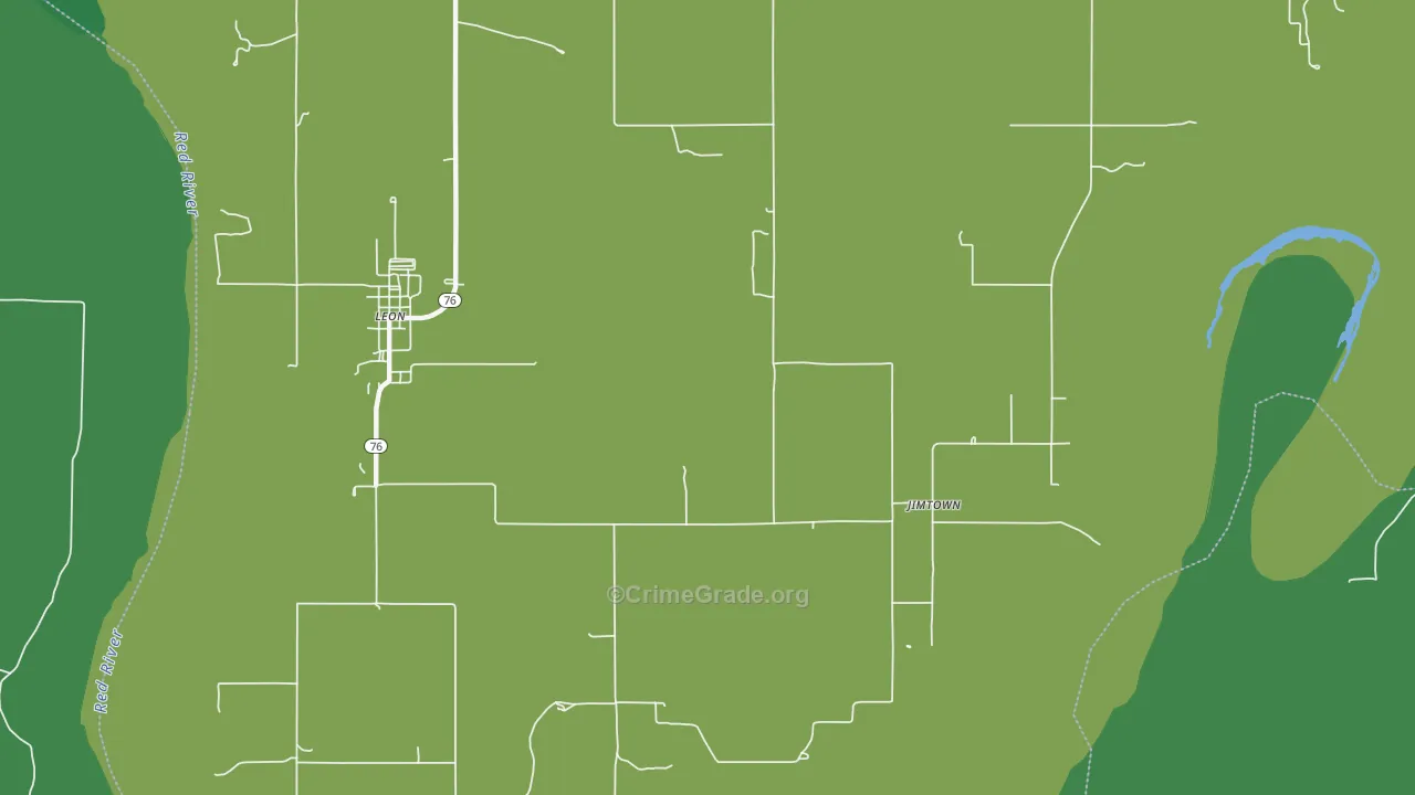 Jimtown, OK Map of Assault Rates