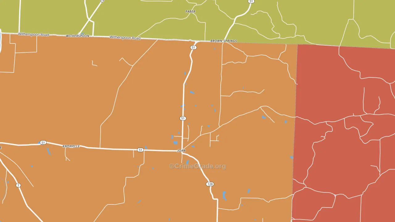 Joan, AR Map of Assault Rates
