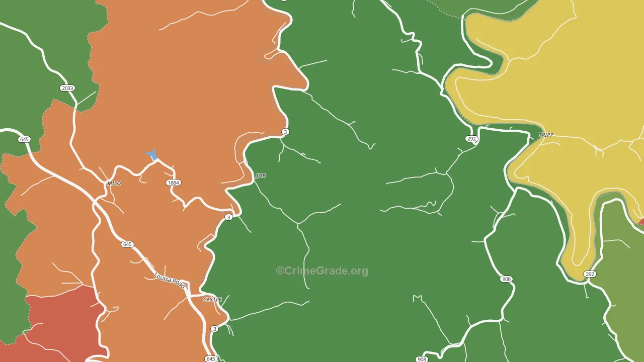 Job, KY Map of Assault Rates