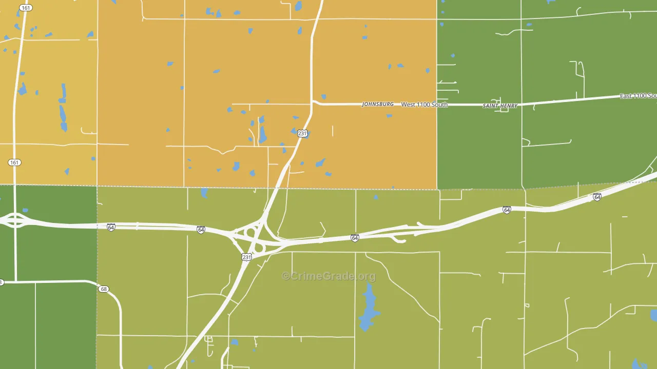 Johnsburg, IN Map of Assault Rates