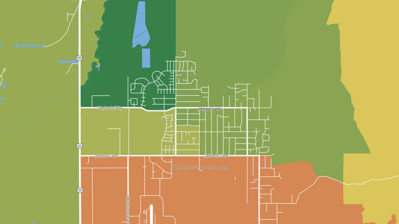Johnson Lane, NV Map of Assault Rates