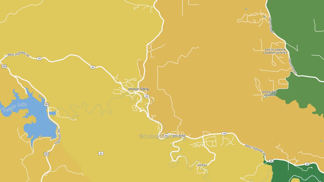 Johnson Siding, SD Map of Assault Rates