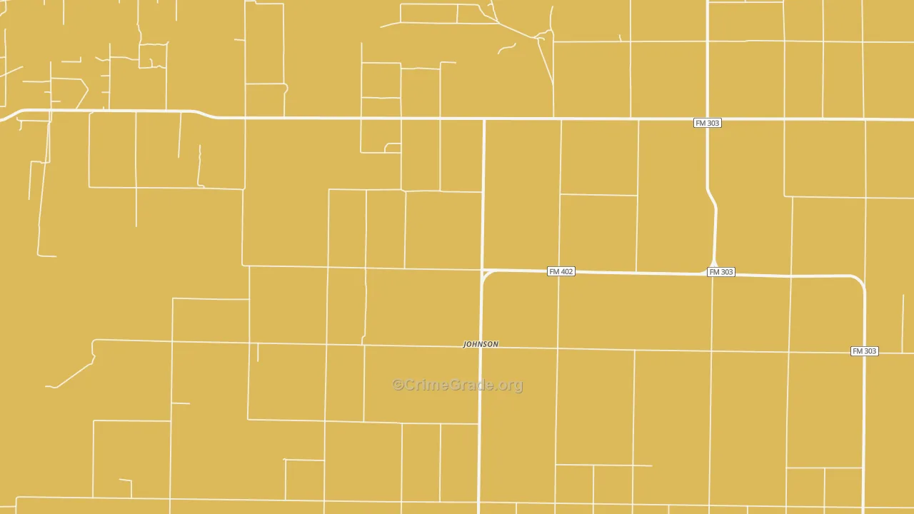 Johnson, TX Map of Assault Rates