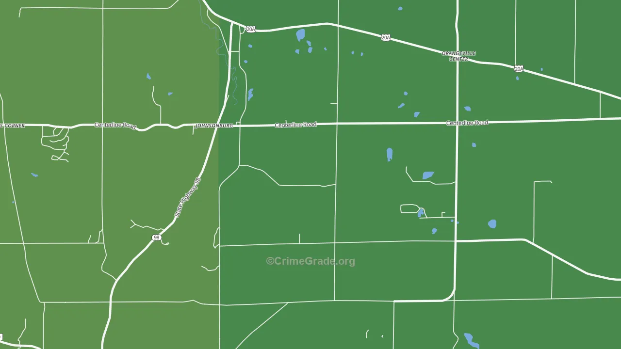 Johnsonburg, NY Map of Assault Rates
