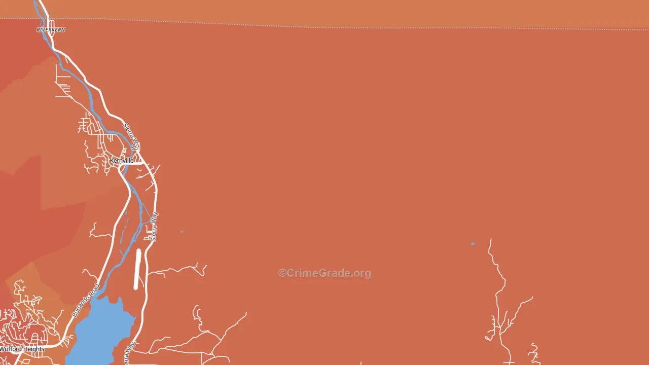 Johnsondale, CA Map of Assault Rates