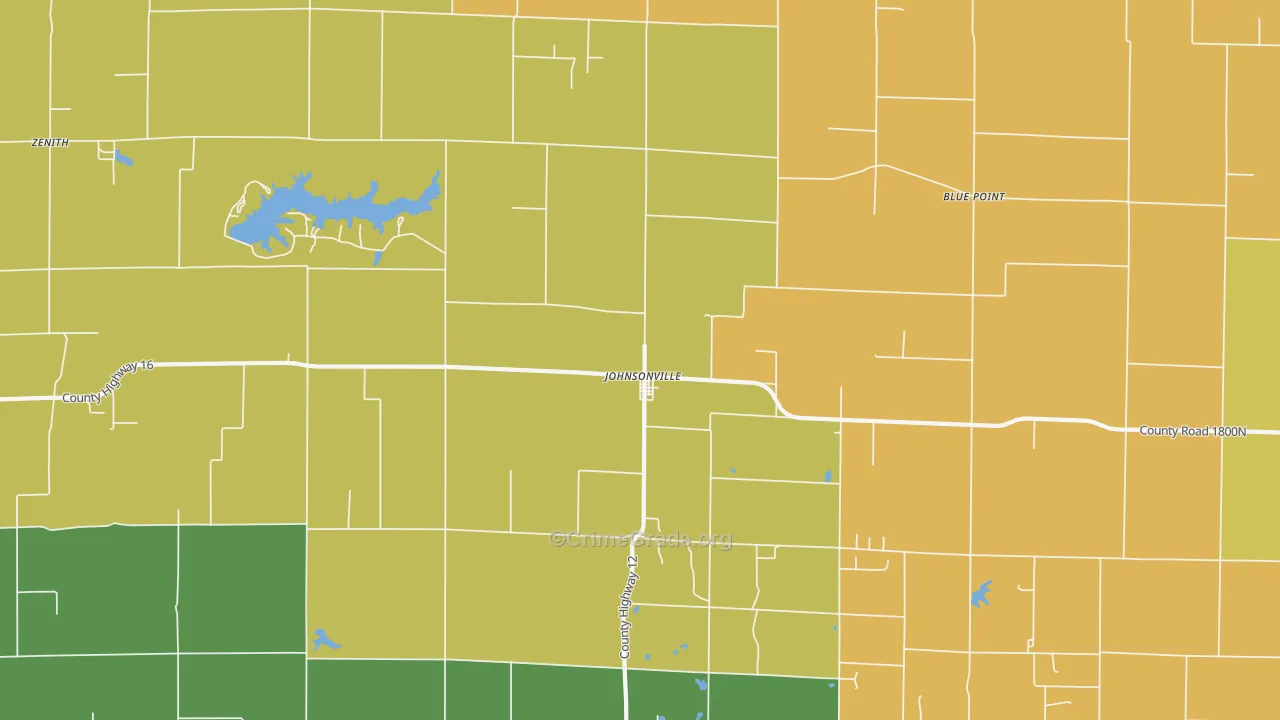 Johnsonville, IL Map of Assault Rates