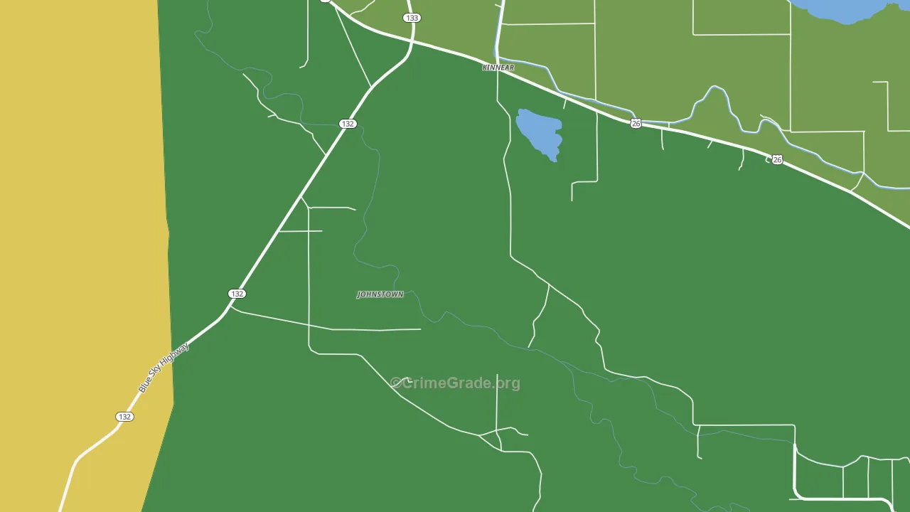 Johnstown, WY Map of Assault Rates