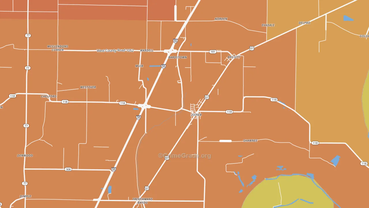 Joiner, AR Map of Assault Rates