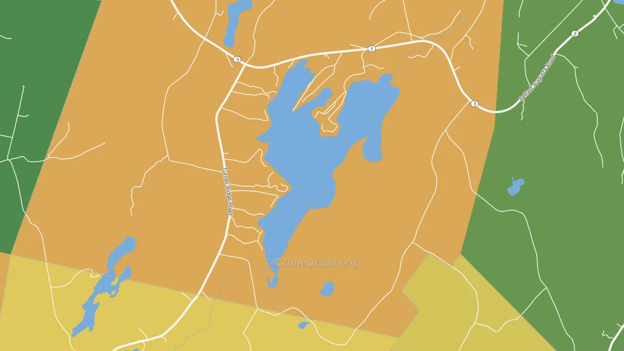 Jones Corner, ME Map of Assault Rates