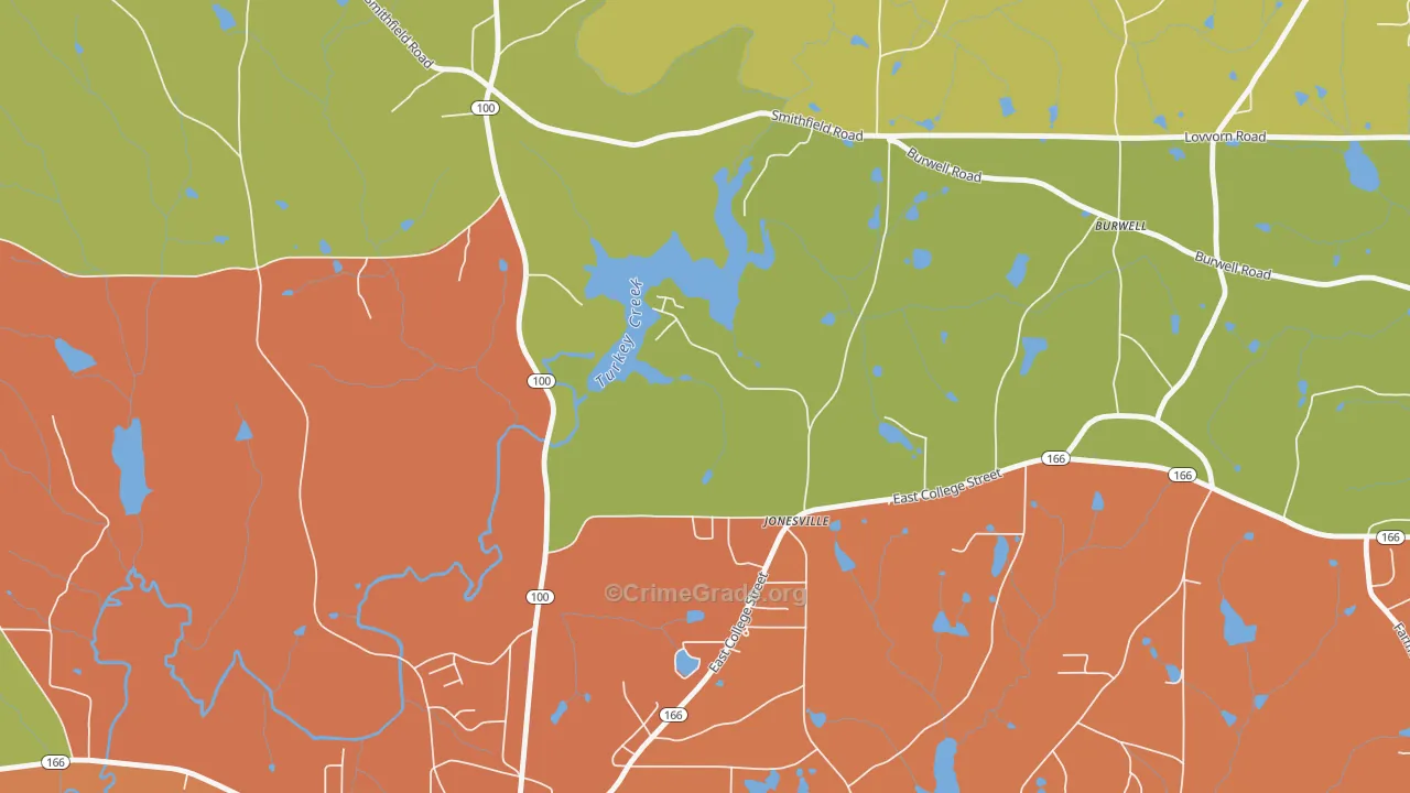Jonesville, GA Map of Assault Rates