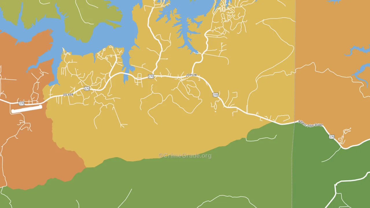 Joplin, AR Map of Assault Rates