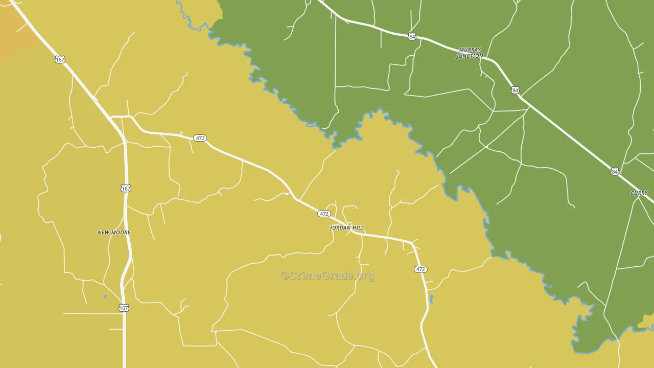 Jordan Hill, LA Map of Assault Rates