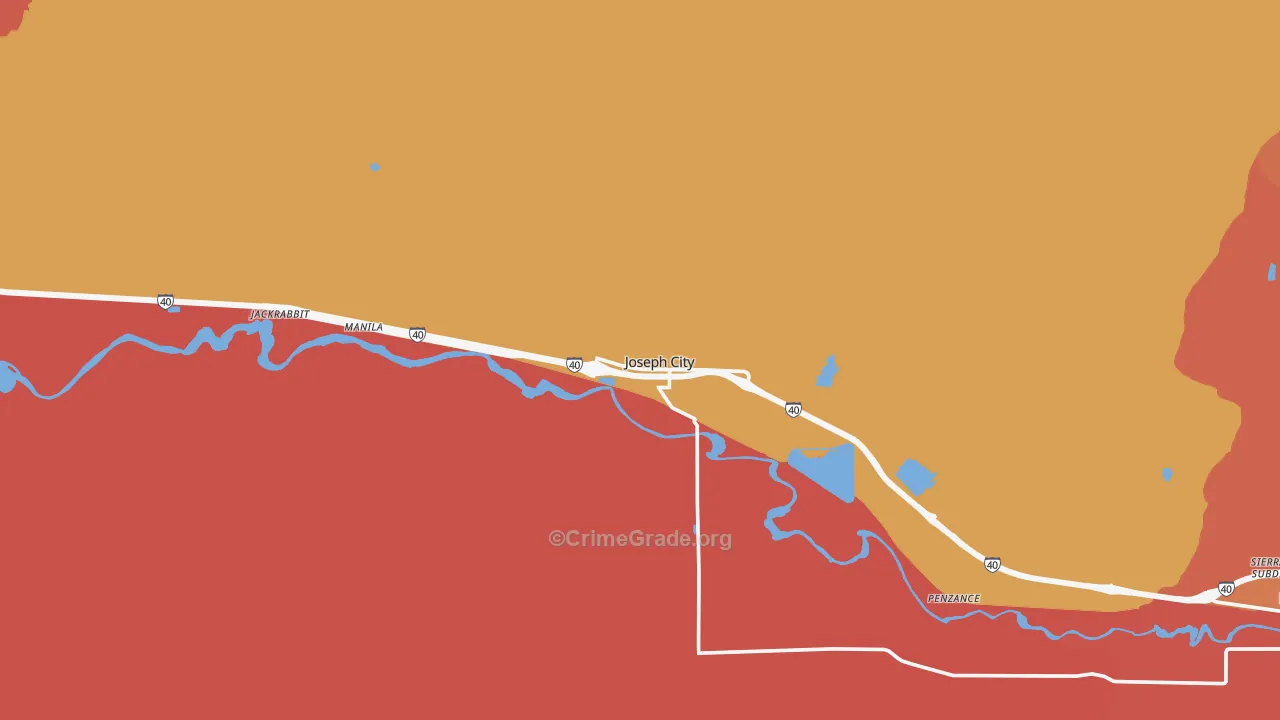 Joseph City, AZ Map of Assault Rates