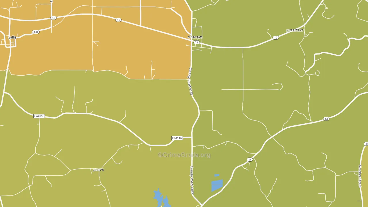 Joseph, MS Map of Assault Rates