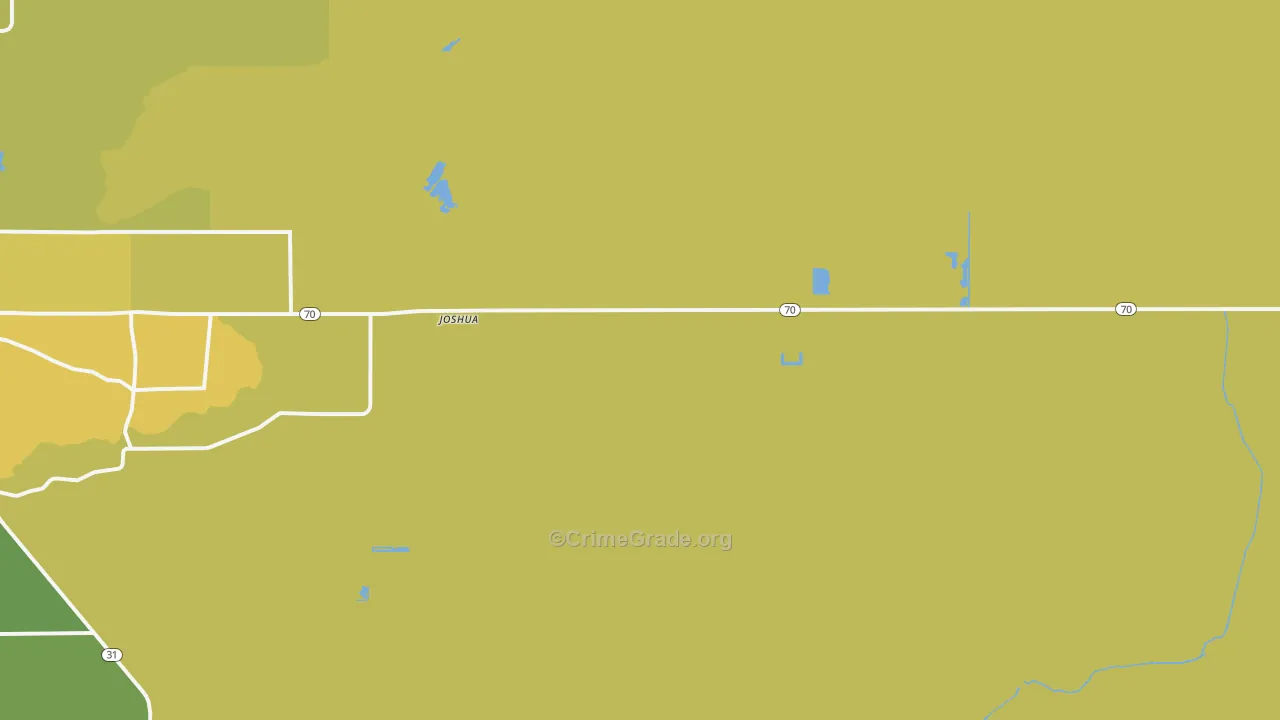 Joshua, FL Map of Assault Rates