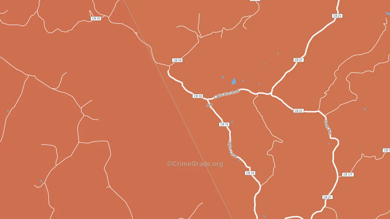 Joy, WV Map of Assault Rates