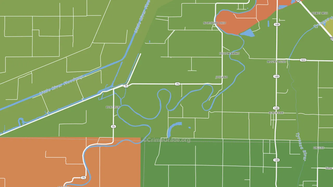 Joyland, AR Map of Assault Rates