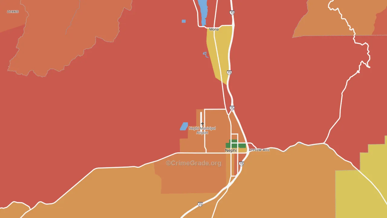 Juab County, UT Map of Assault Rates