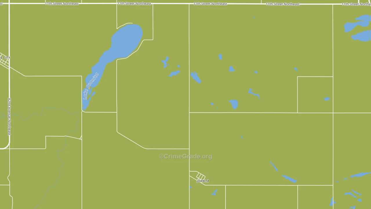 Juanita, ND Map of Assault Rates