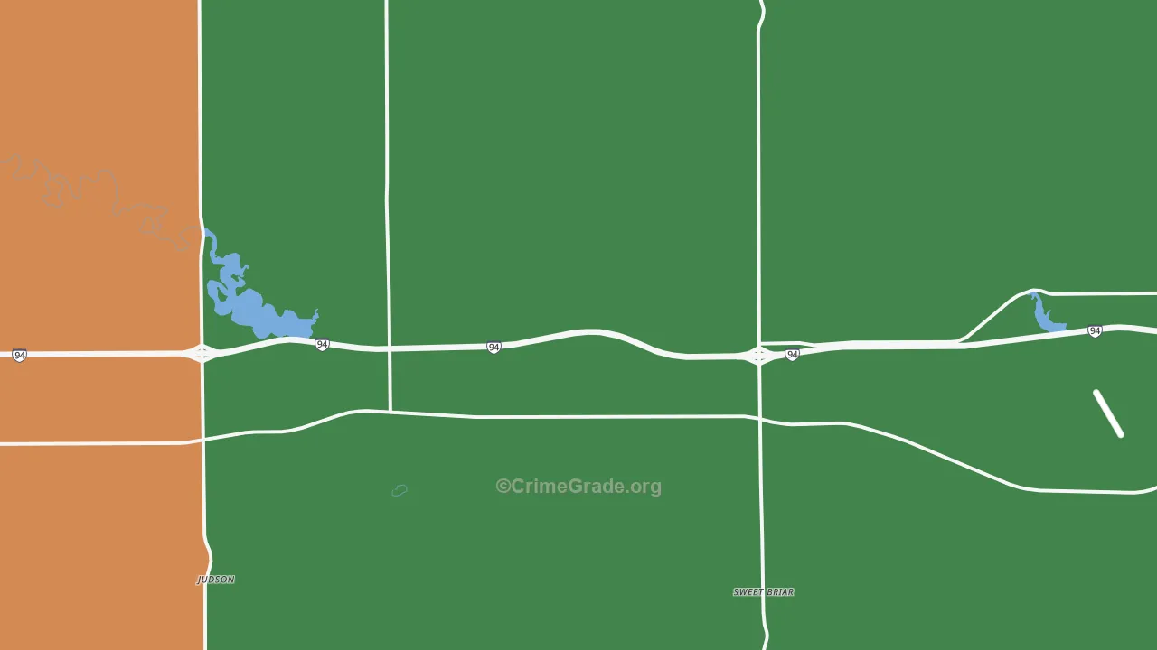 Judson, ND Map of Assault Rates