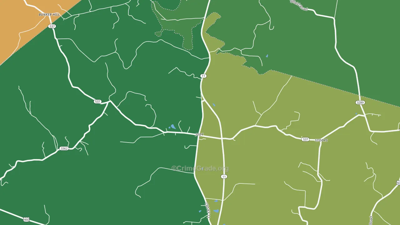 Judy, KY Map of Assault Rates