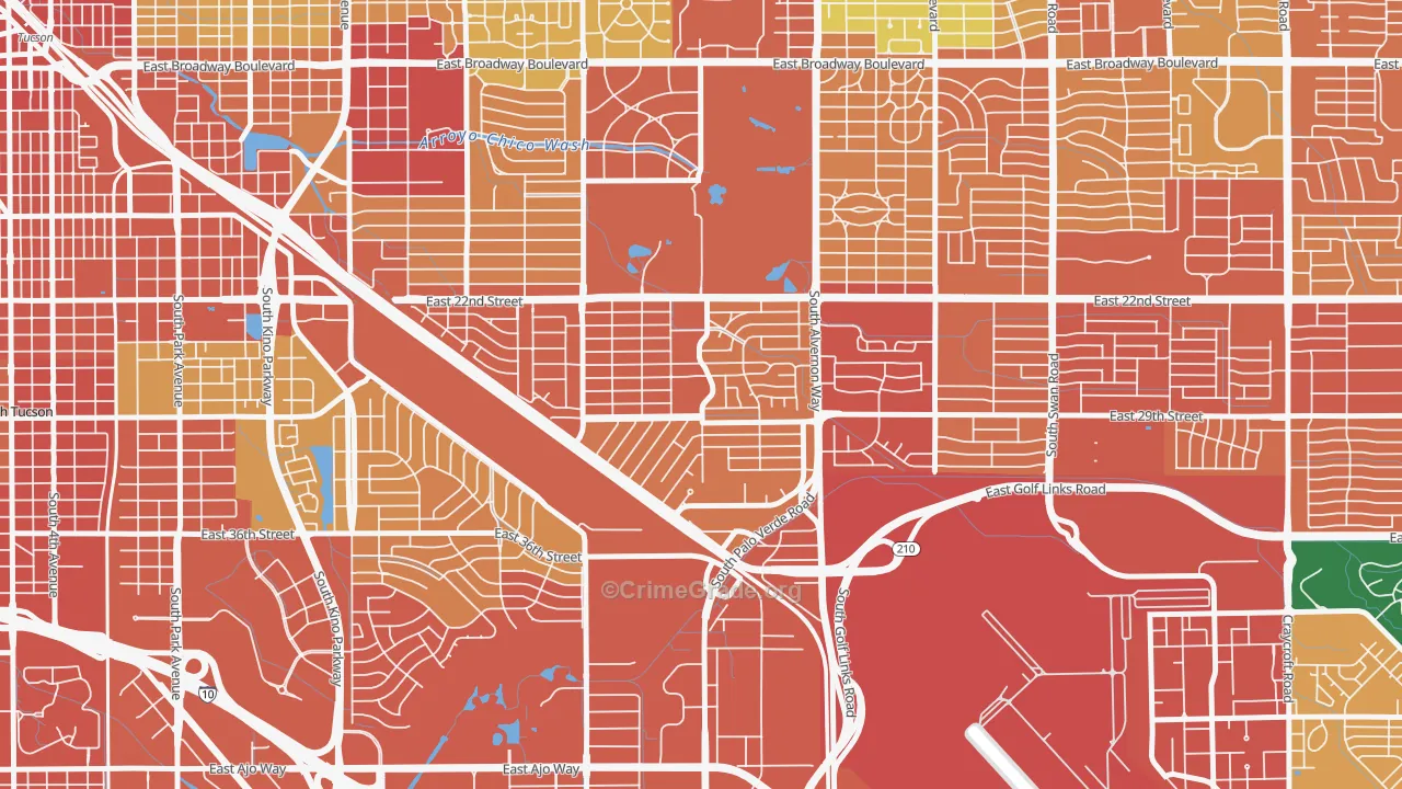 Julia Keen, Tucson, AZ Map of Assault Rates